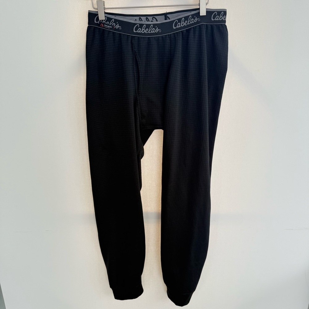 Cabela's Men’s Heavyweight Base Layer Pants in black size large